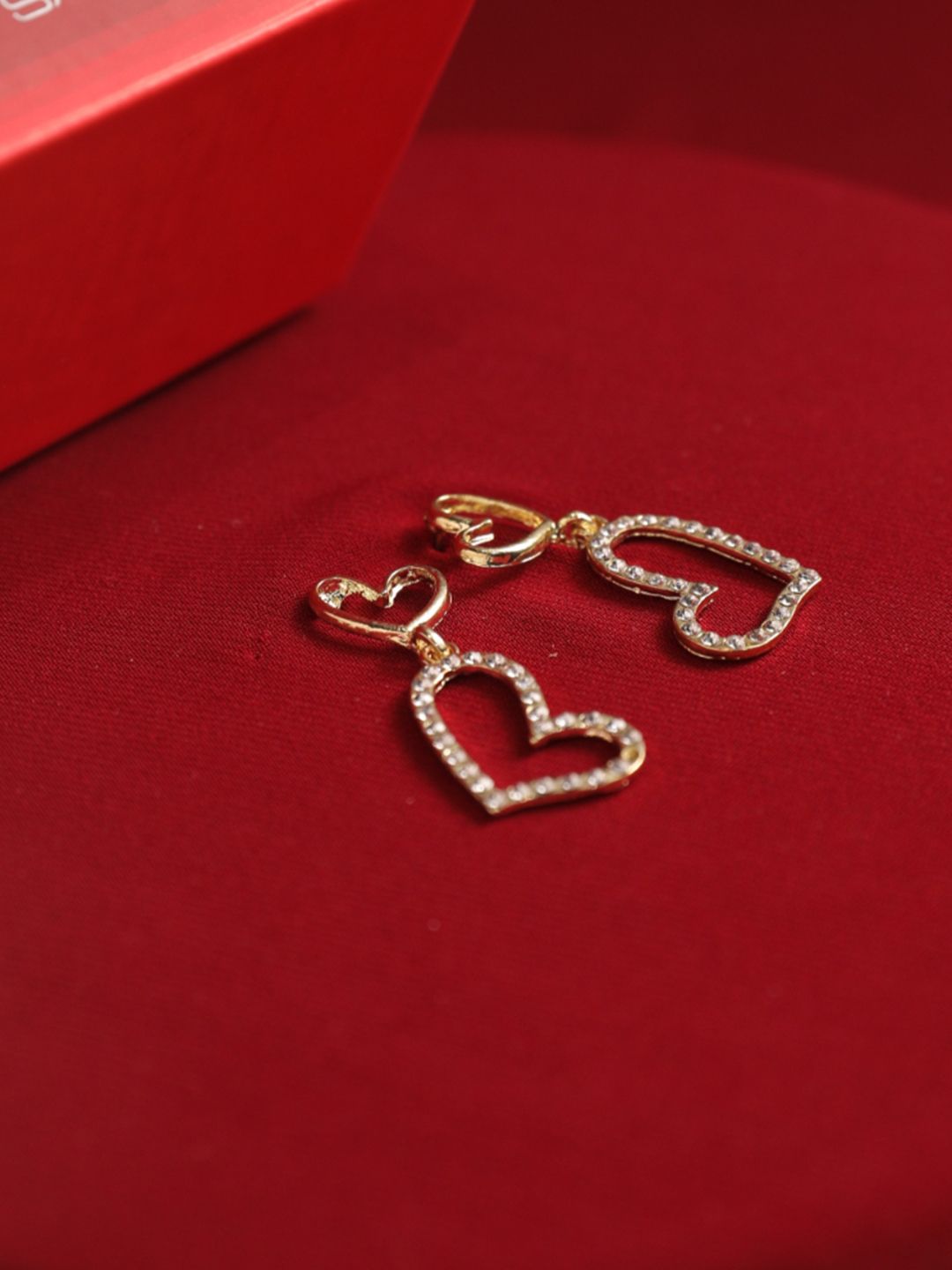 SALTY Valentines Day Charming Heart Shaped Drop Earrings