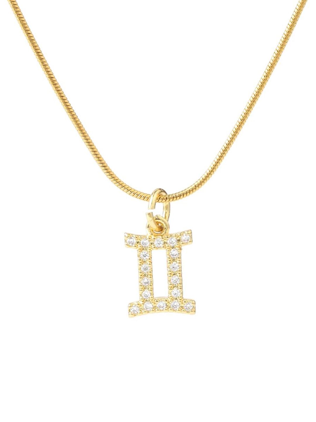 SALTY Set Of 2 Aries & Gemini Pendant With Chain