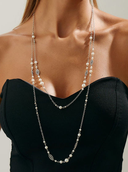Silver-Plated Antique Necklace