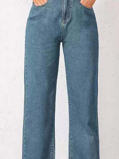 Women Straight Fit High-Rise Jeans