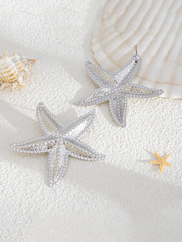 Silver-Plated Star Shaped Studs