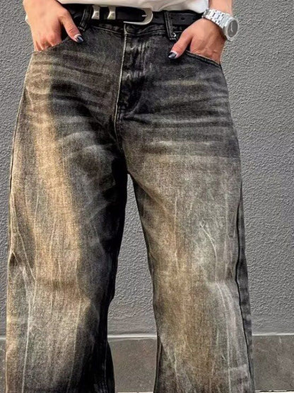 Men Baggy Mid-Rise Light Fade Jeans