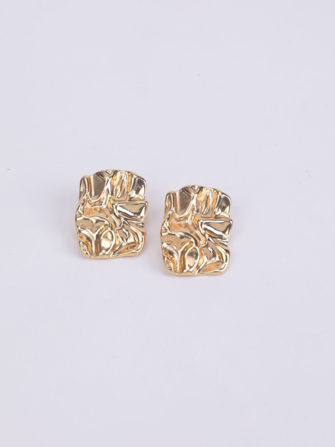 SALTY Stainless Steel Contemporary Shaped Embossed Elegance Studs