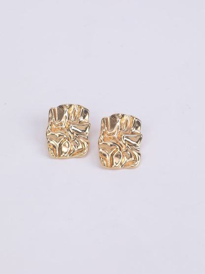 SALTY Stainless Steel Contemporary Shaped Embossed Elegance Studs