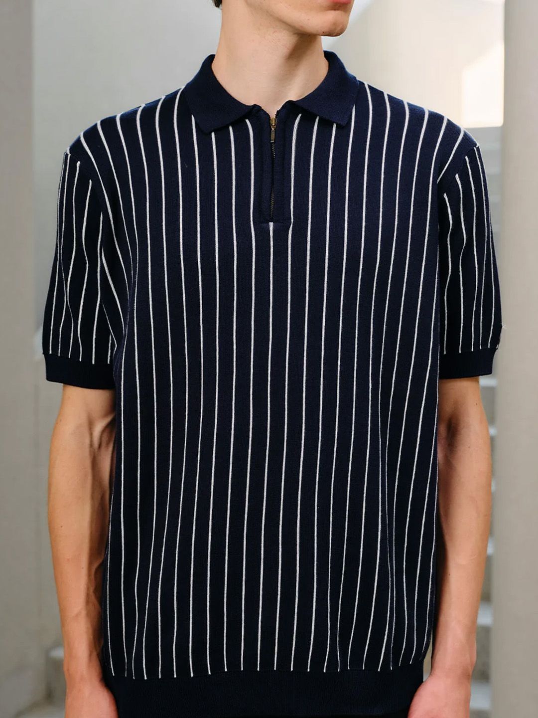 Men Polo Collar T-shirt