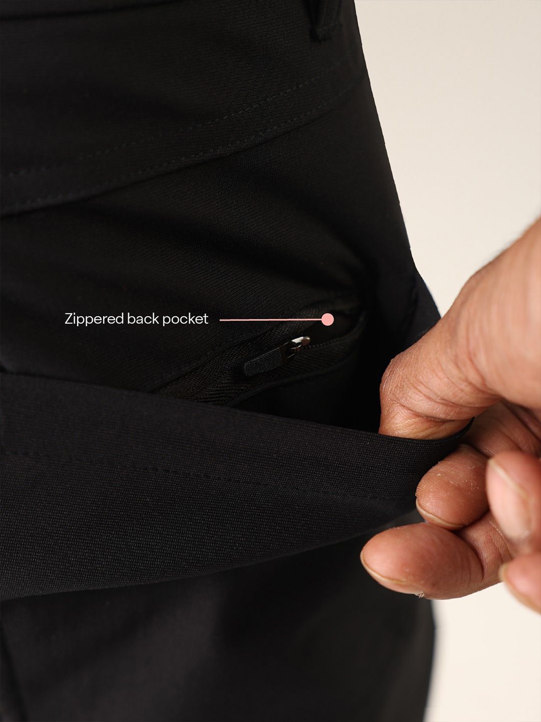 Men's  Black Solid Regular Fit The Legendary Pants
