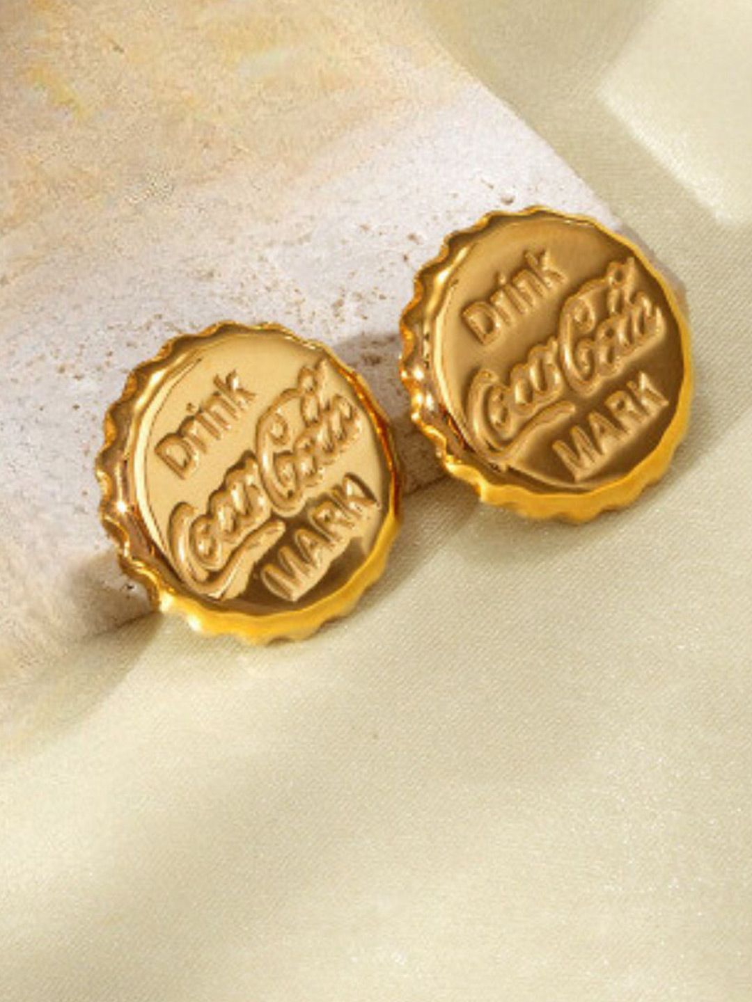 SALTY Gold Plated Stainless Steel Studs