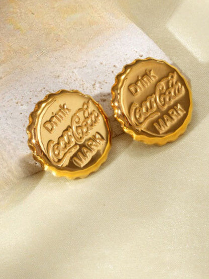 SALTY Gold Plated Stainless Steel Studs