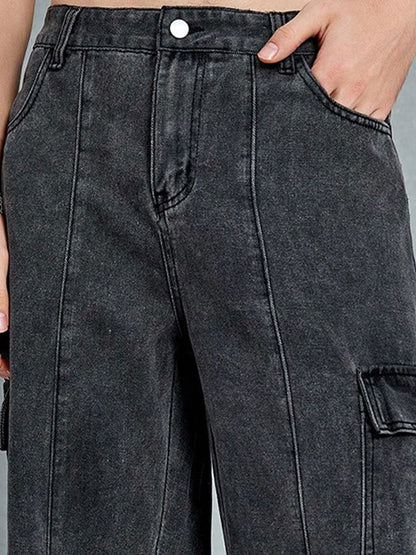 Men Low-Rise Stretchable Cargo  Jeans