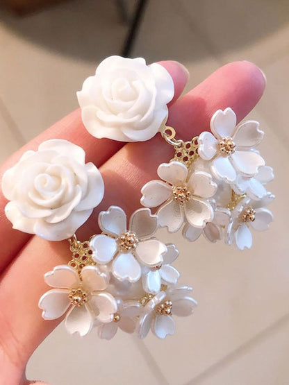 Floral Drop Earrings