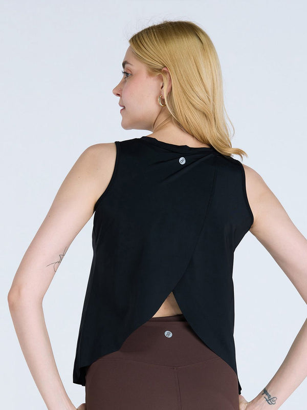 Black Overlap Tank