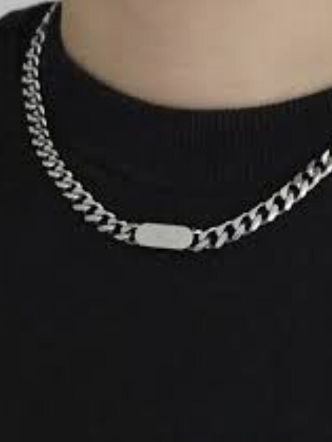SALTY Men Silver-Plated Froussard Minimal Chain
