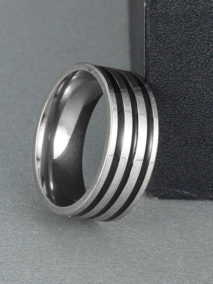 SALTY Men Stainless Steel Marshal Ring