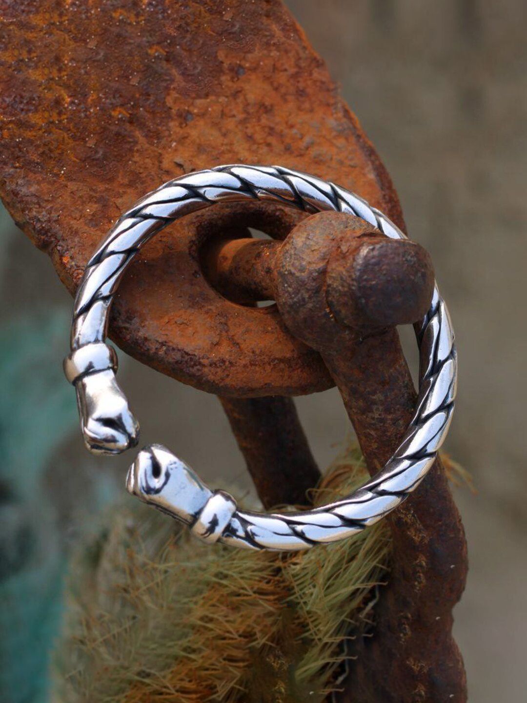 SALTY Men Stainless Steel Cuff Bracelet