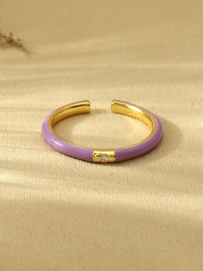 SALTY Stones Studded Adjustable Finger Ring