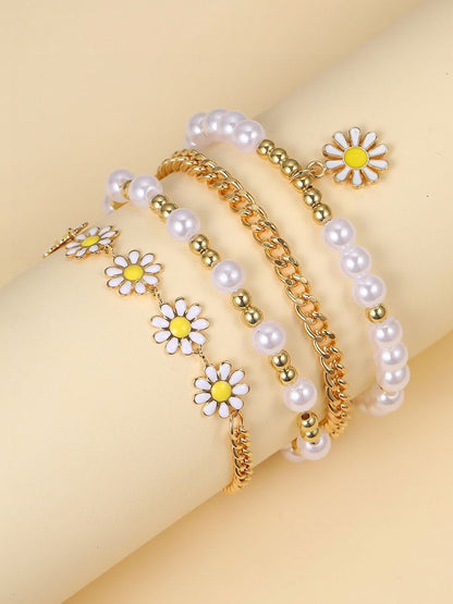 Women 4 Gold-Plated Armlet Bracelet