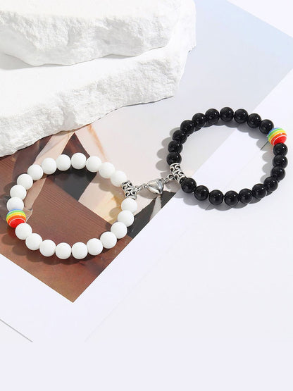 Women 2 Handcrafted Silver-Plated Bracelet