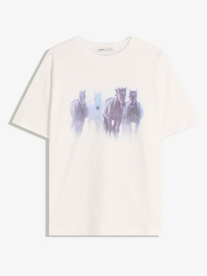 Short sleeve T-shirt with print