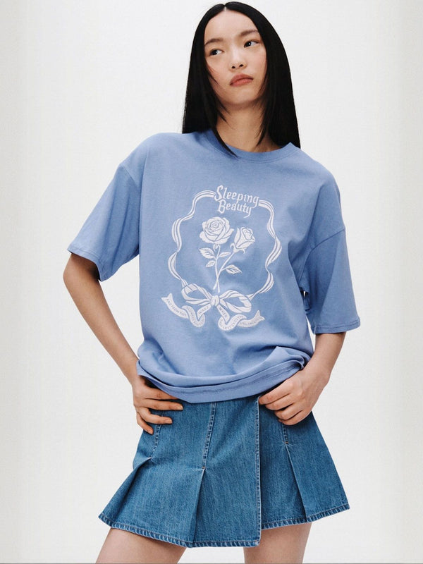 Motif-Detail Oversized T-shirt