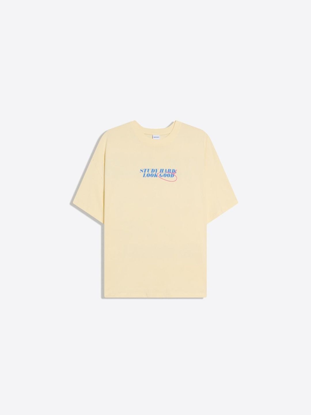Typography Printed Oversized Fit Short Sleeve Cotton Tshirt