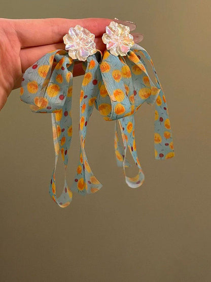 Floral Shaped Drop Earrings