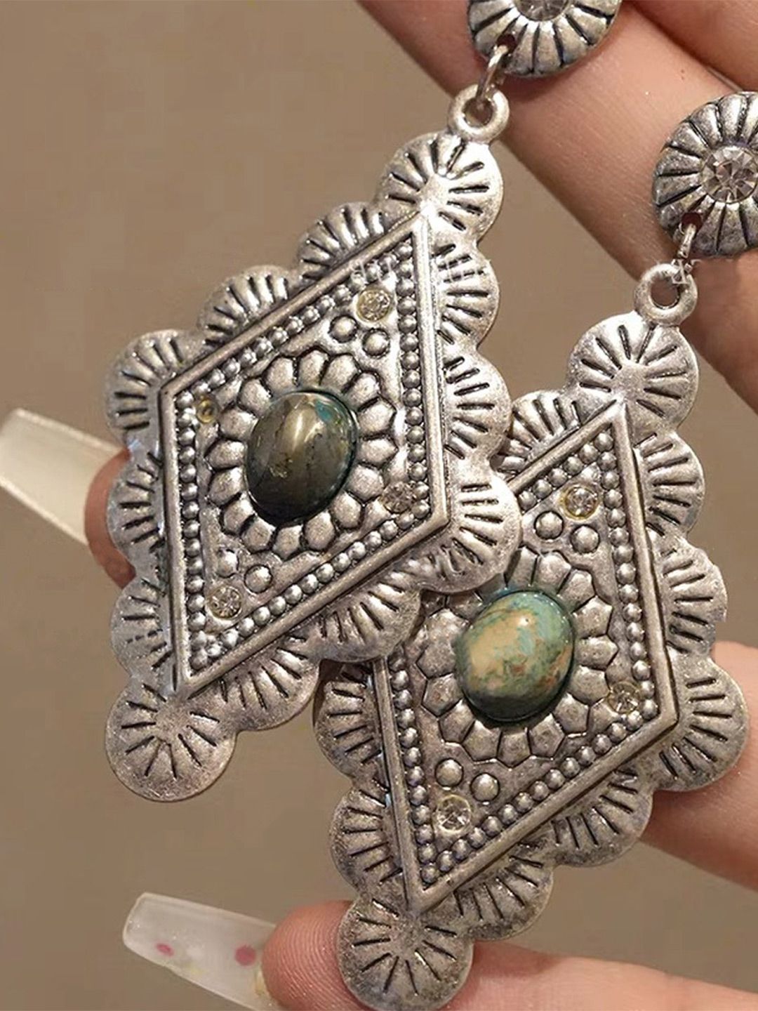 Geometric Drop Earrings