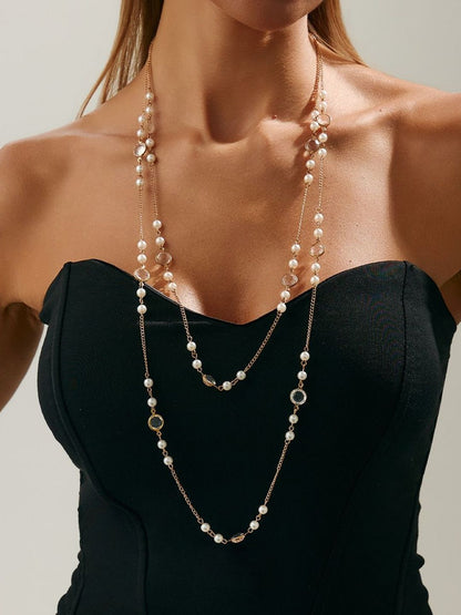 Gold-Plated Enamelled Necklace