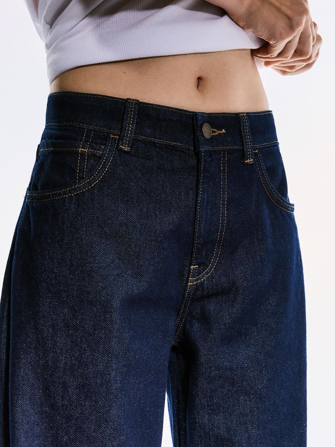Women Straight wide-leg jeans