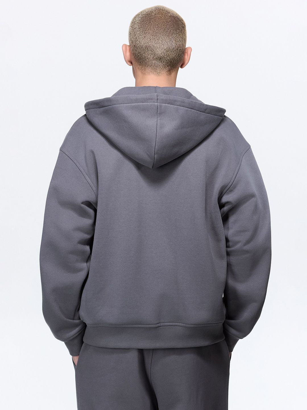 Loose Fit Zip-Through Hoodie