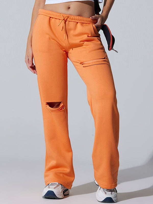 Orange Dual Slit Adapt Joggers