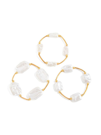 Women 3 Gold-Plated Cuff Bracelet