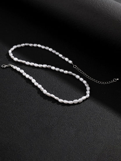 Women Silver-Plated Enamelled Necklace