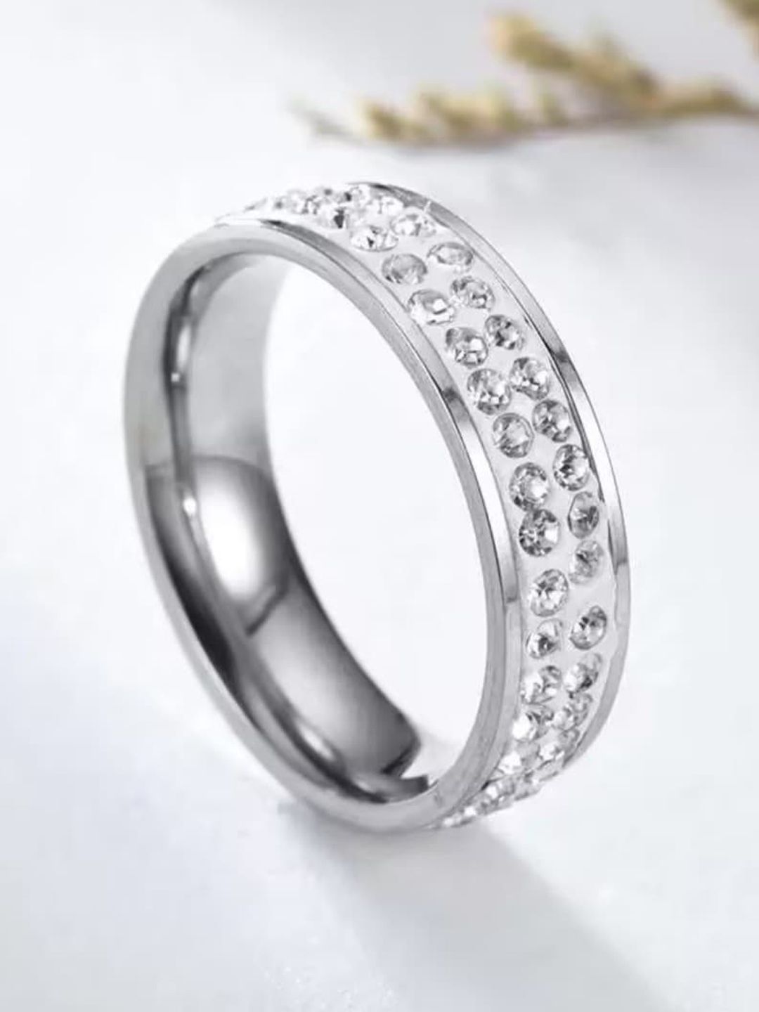SALTY Men 925 Stainless Steel Tuxedo Band Ring