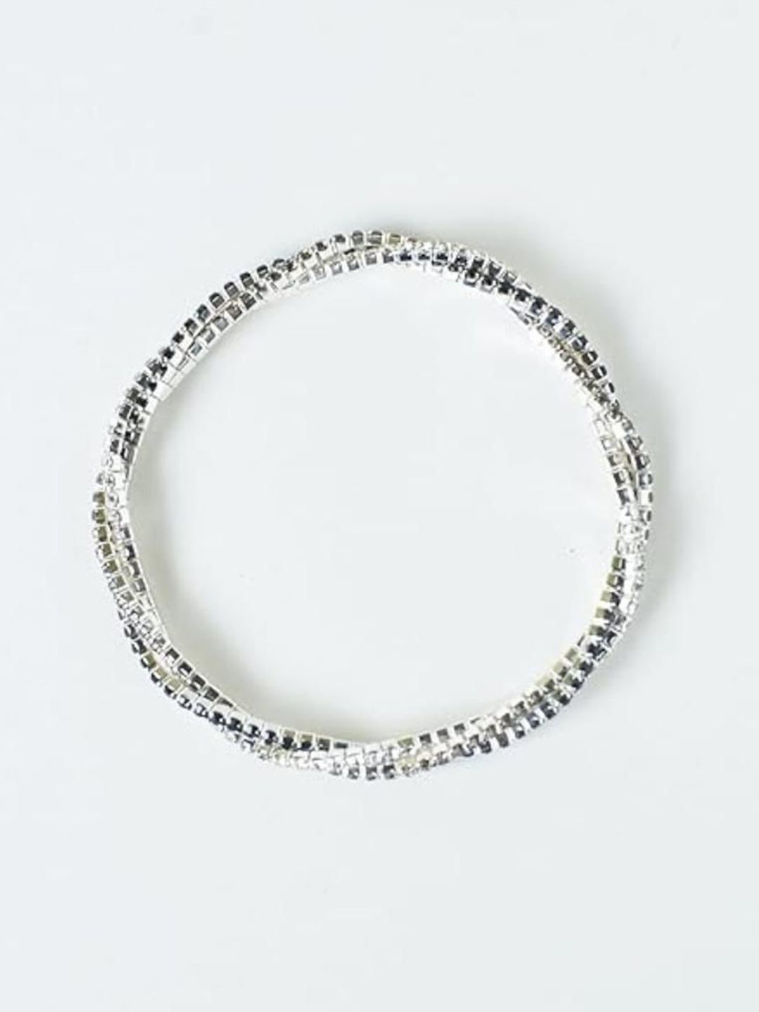 SALTY Women Artificial Stones Studded Wraparound Bracelet