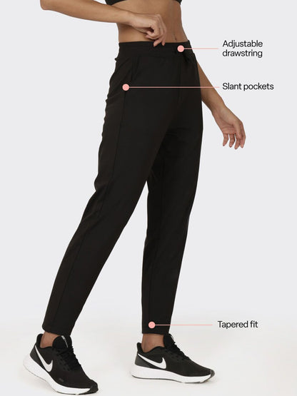 Women Mid Rise Wrinkle Free Track Pants