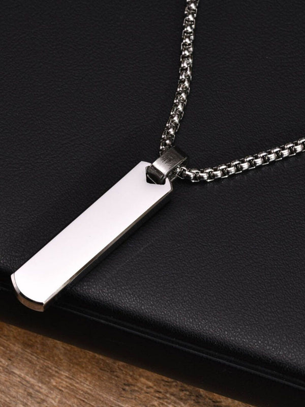 SALTY Stainless Steel Contemporary Edge Chain -Silver