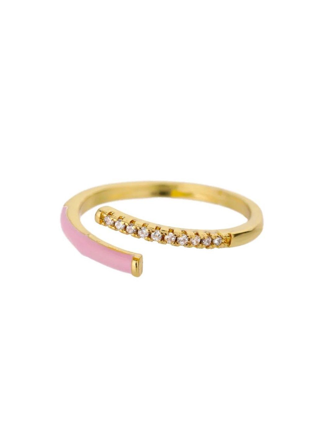 SALTY Stone Studded Delicate Delight Finger Ring
