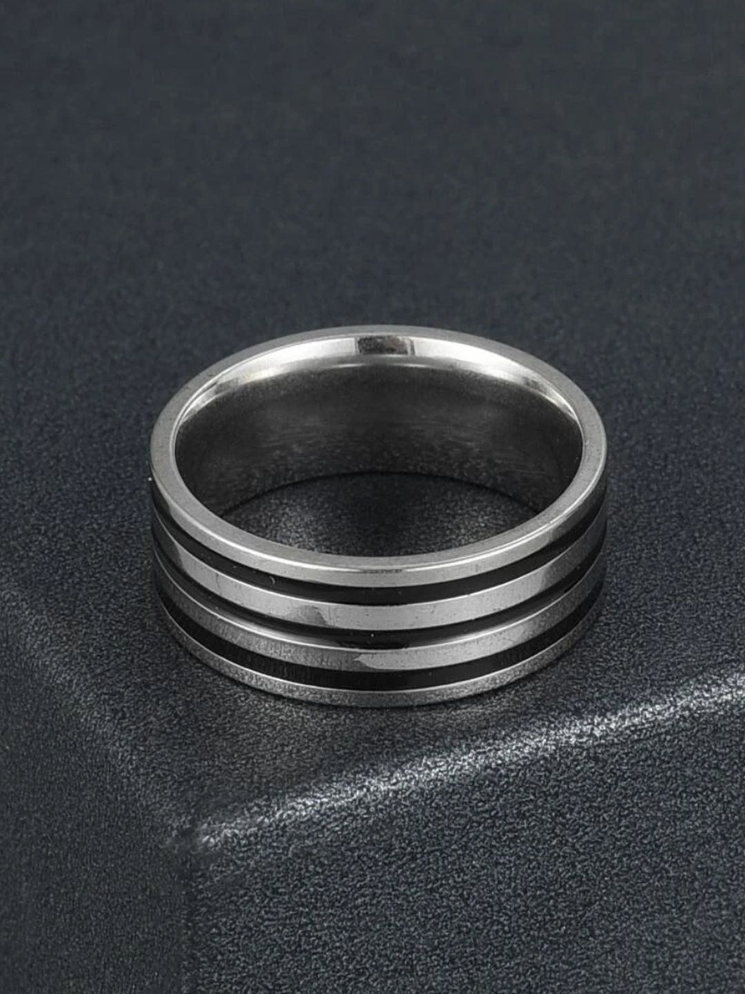 SALTY Men Stainless Steel Marshal Ring