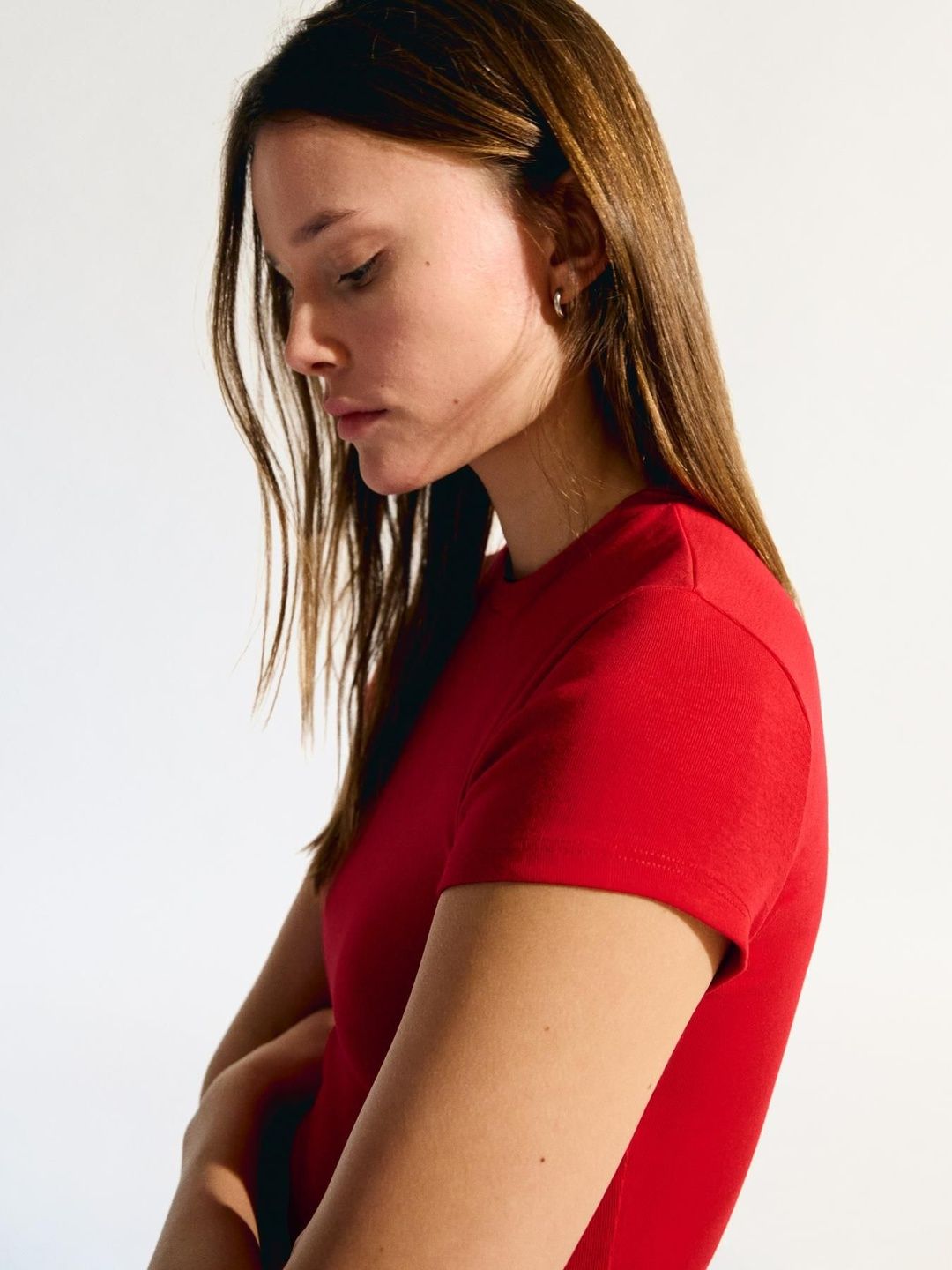 Short sleeve crew neck T-shirt