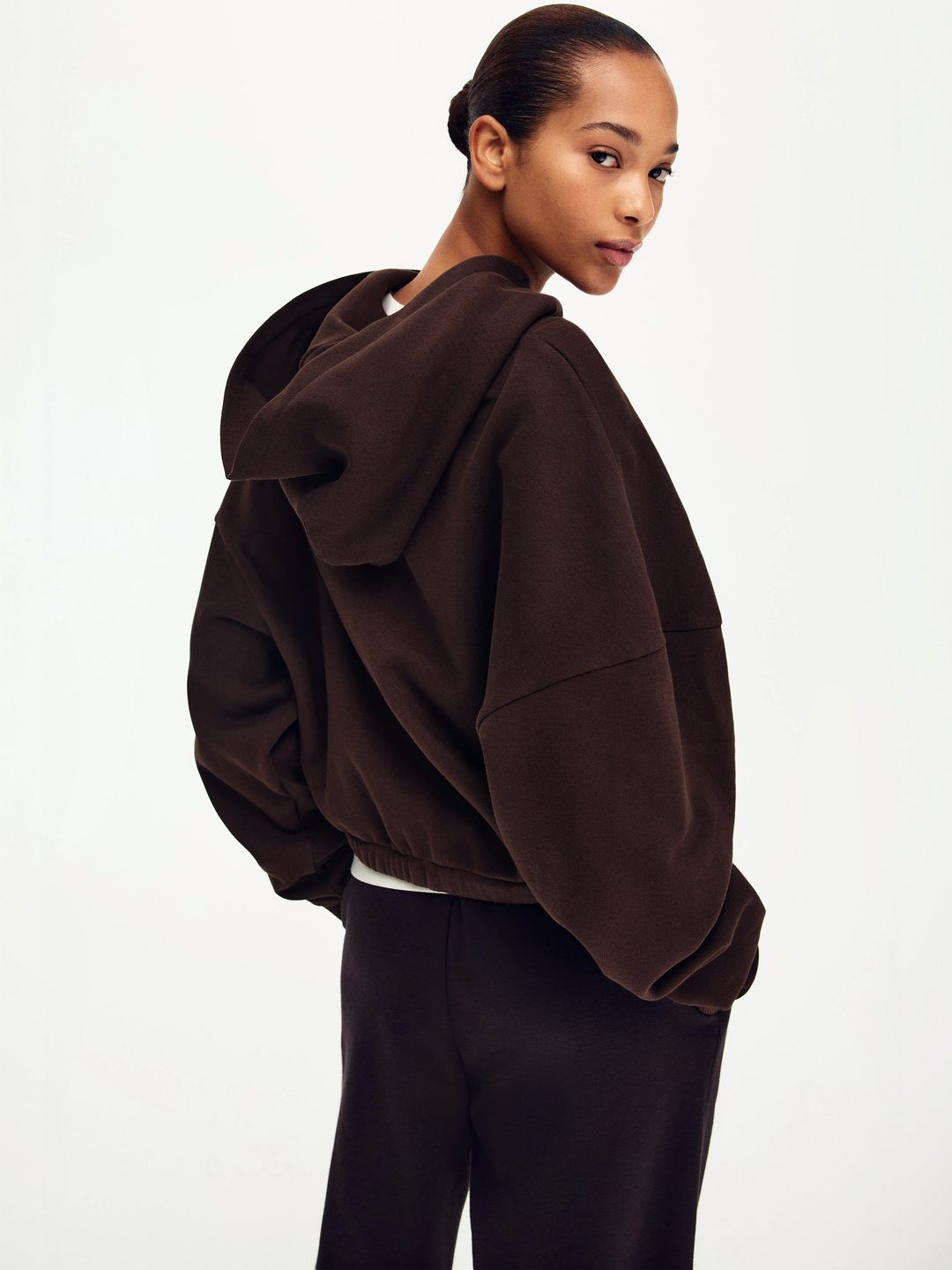 Drawstring Zip-Through Hoodie