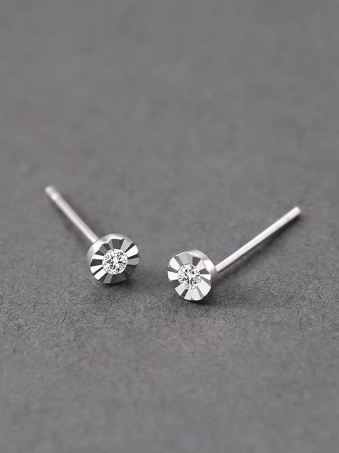 SALTY Stone Studded Circular Studs Earrings