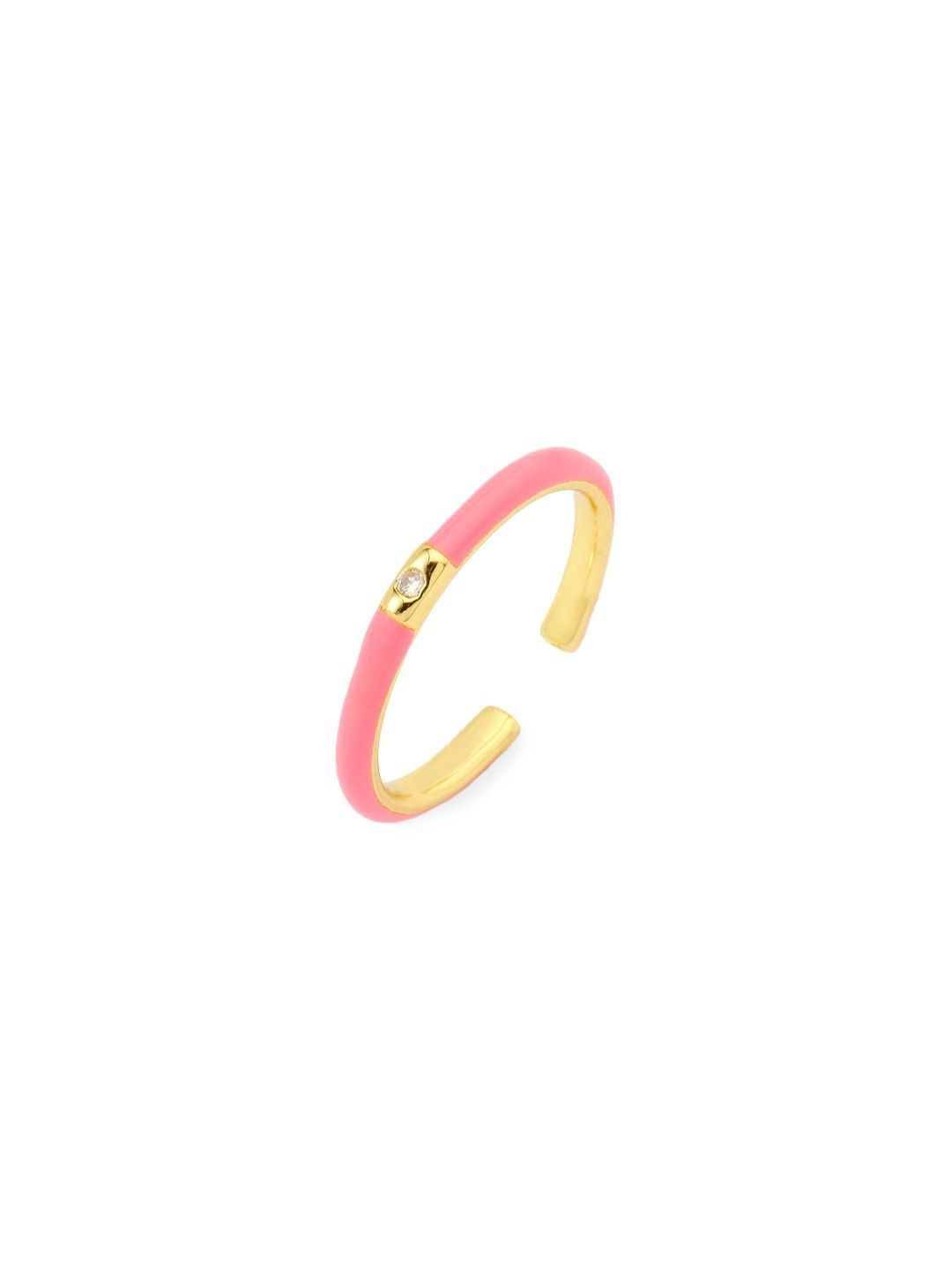 SALTY Amber You Stone-Studded Details Adjustable Finger Ring