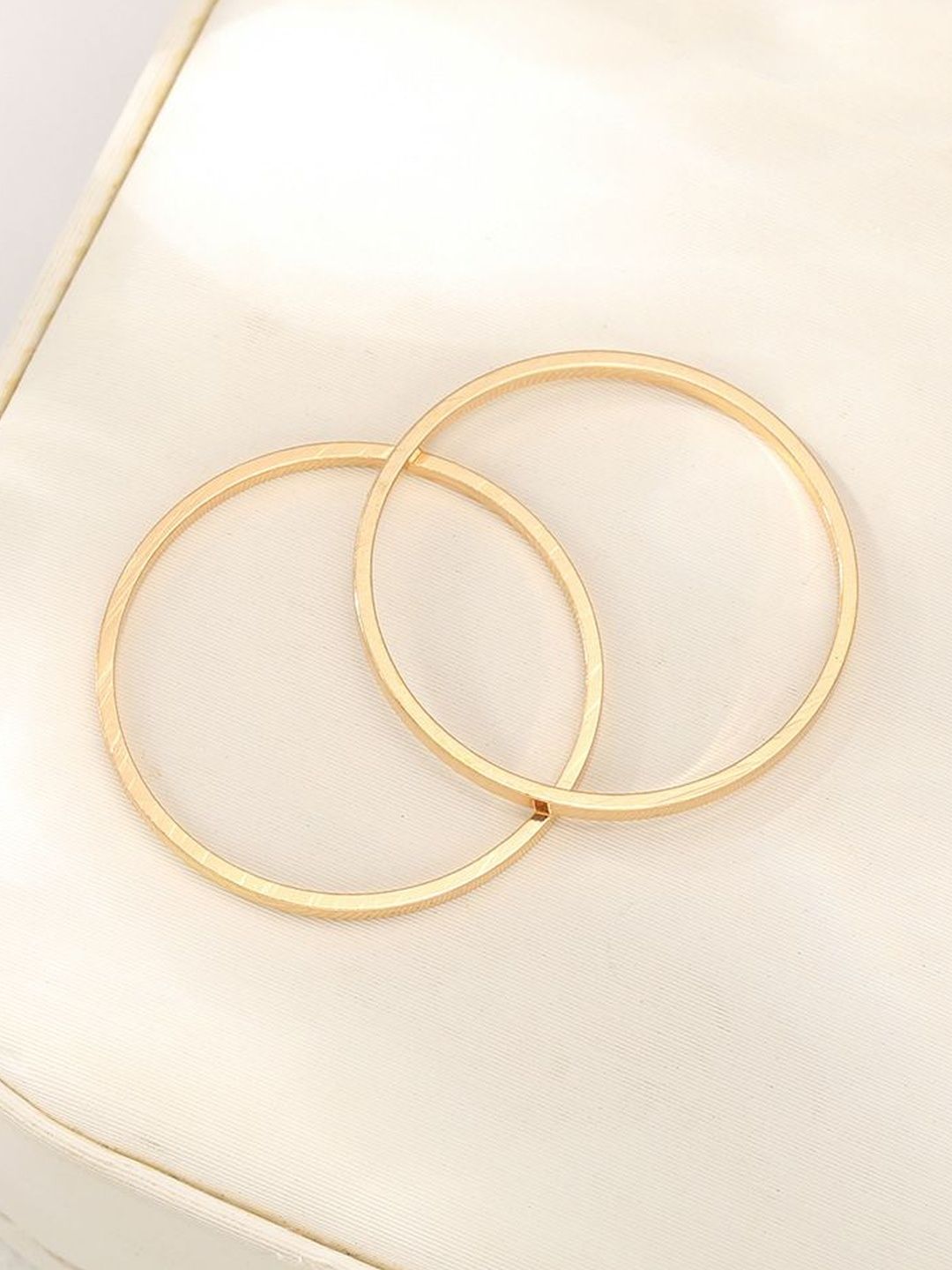 Set of 2 Gold-Plated Finger Rings