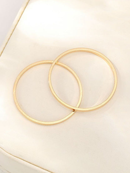 Set of 2 Gold-Plated Finger Rings