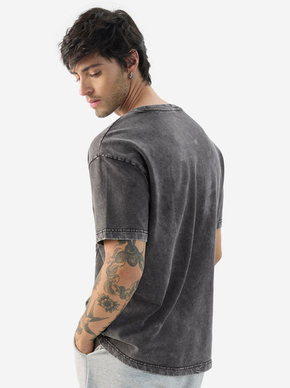 Men Oversized Spider Man Grey Tshirts