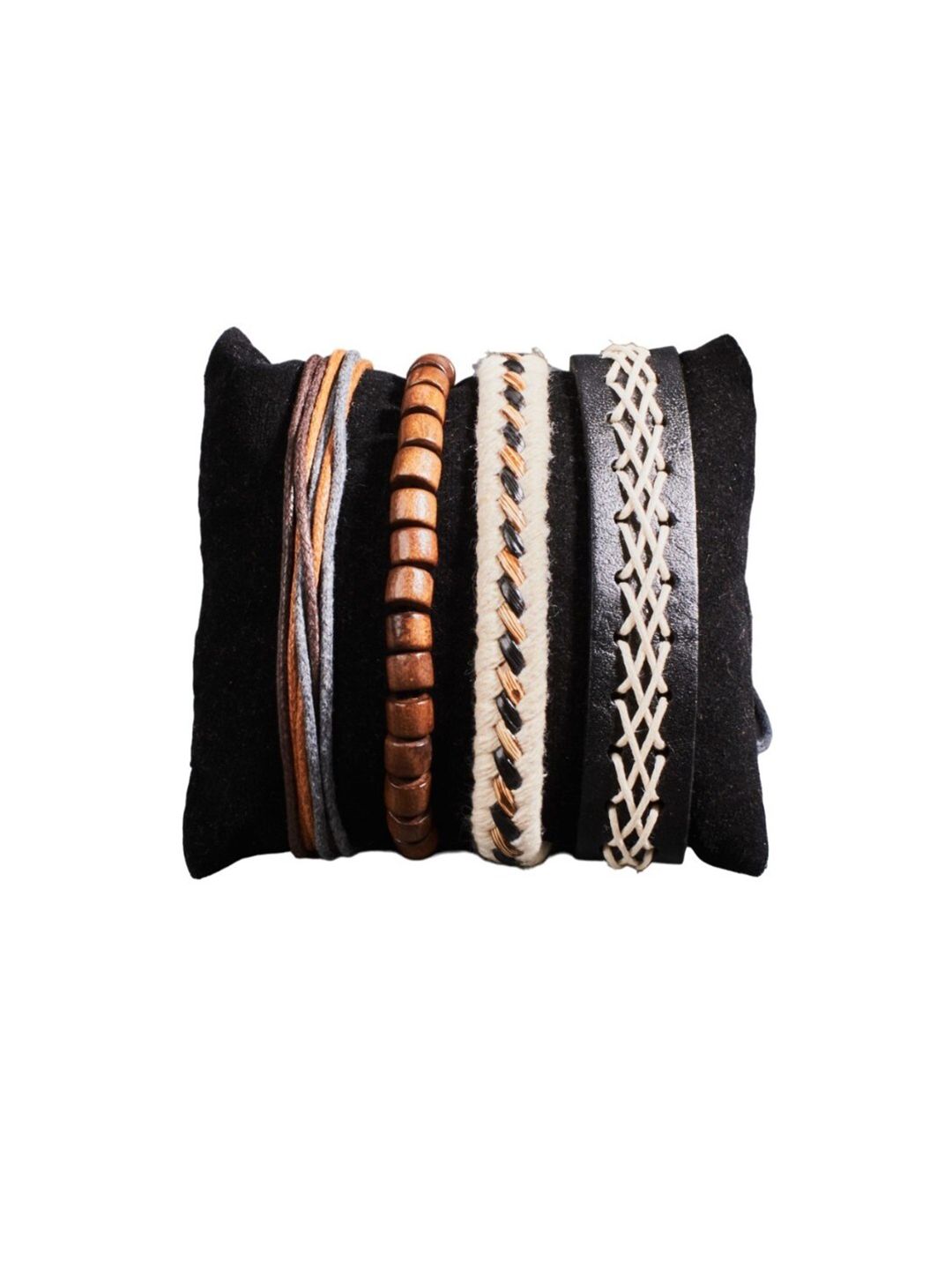 SALTY Men Leather Multistrand Bracelet