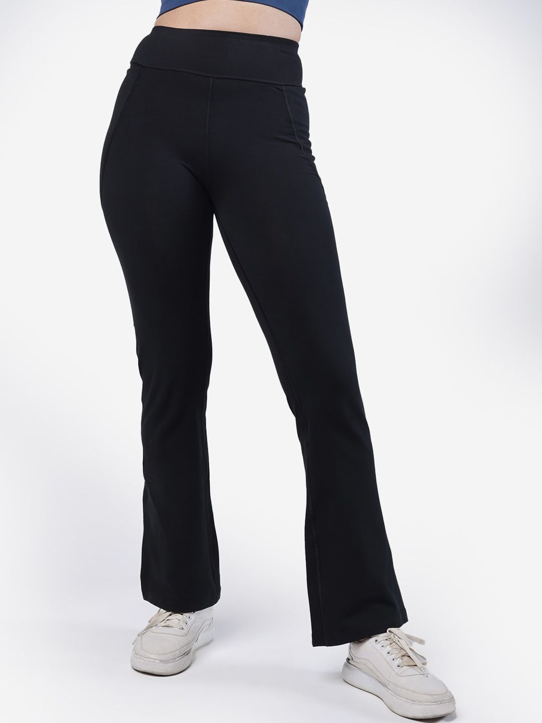 Women Comfort Bootcut High-Rise Trousers
