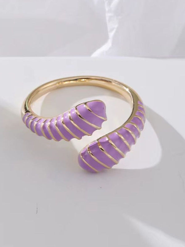 SALTY Stone-Studded Adjustable Finger Ring