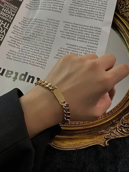 SALTY Men Stainless Steel Link Bracelet