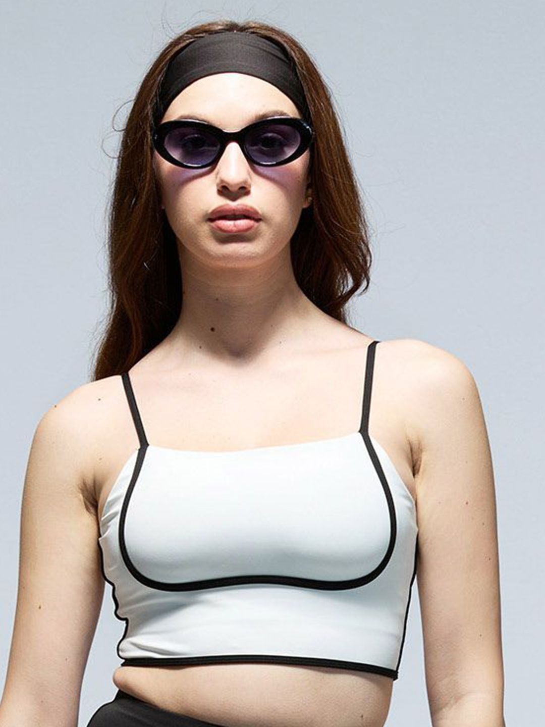 White Contrast Trim Top